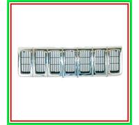 Griglia Radiatore Cromata-Argento Limited 96-98 Jeep Grand Cherokee-(Anno 1993-1