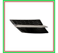 Griglia Radiatore Destra Nera Con Modanatura Cromata Toyota Rav 4-(Anno 2013-201