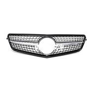 Griglia Radiatore Diamante Stile Griglia Auto Paraurti Anteriore Griglia Griglia Per Mercedes Per Benz Classe C W204 C180 C200 C300 2008-2014 Griglia Anteriore Veicolo(Argento)