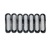 Griglia Radiatore Griglia Anteriore Auto Inserto Griglia Copertura Per Jeep Per Wrangler JK 07-18 Inserti Griglia Anteriore Cornice Copertura Fari Griglia Anteriore Ricambio(Type A)