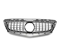 Griglia Radiatore Griglia Anteriore Per Mercedes Per Benz Classe CLS W218 2011-2014 CLS350 CLS500 GT Style Silver Car Cofano Paraurti Superiore Mesh Griglie Racing Griglia Anteriore Veicolo