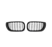 Griglia Radiatore Griglia Centrale Anteriore Nera Lucida Cofano Doppio Rene Per BMW E46 Berlina 4 Porte Serie 3 2002 2003-2005 320i 325Xi 330Xi Griglia Anteriore Ricambio(Double Line Carbon)