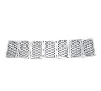Griglia Radiatore Griglia Centrale Per Auto Griglia Anteriore Inserti Per Griglia Trim Kit Per Jeep Per Grand Per Cherokee 2014-2016 Argento Griglia Anteriore Veicolo