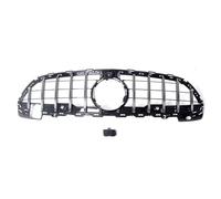 Griglia Radiatore GT Stile Griglia Anteriore Superiore Maglia Cappuccio Parti Compatibile Con Benz Per W206 C180 C200 C220 C300 C43 Per AMG 2021 2022 2023(Silver)
