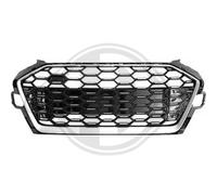 Griglia Radiatore Nera Argento Per Audi A4 Avant 8W5 8WD