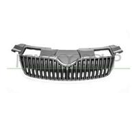 Griglia Radiatore Nera Con Cornice Cromata Per Skoda Fabia (5j) Dal 2007 Al 2010