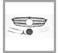 Griglia Radiatore Nera Con Modanatura Argento E Profili Cromati Con Supporto Emb