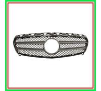 Prasco Griglia radiatore ME3282001 per Mercedes Classe A W176 (2012-) Nera/Grigio-Argento