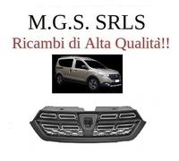 GRIGLIA RADIATORE NERA MODANATURE CROMATE DACIA DOKKER-STEPWAY MOD. 02/17 >