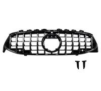 Griglia Radiatore Nero Anteriore Superiore Griglia Per Mercedes Per Benz CLA C118 CLA180 CLA200 2020 2021 GT R Stile Maglia Griglia In Plastica ABS Griglia Anteriore Veicolo(Nero)