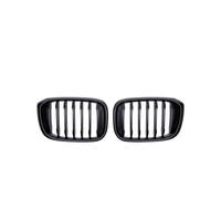 Griglia Radiatore Per BMW 3 4 Per X3 Per X4 Per G01 G02 G08 2018-2021 1 Coppia Griglie Anteriori A Doppio Rene Con 1 Listello Griglie Da Per Corsa A Linea Singola(Nero opaco)