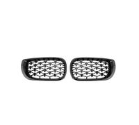 Griglia Radiatore Per BMW Per E46 4 Porte 4D Serie 3 2002-2005 Paraurti Anteriore Auto Griglia A Doppio Rene A Diamante Griglie Decorazione Esterna In Stile Meteor(Nero)