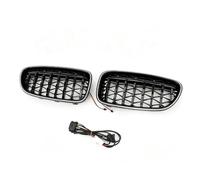 Griglia Radiatore Per BMW Serie 5 F10 F11 | 2010 2016 2011 2012 2013 2014 2015 Auto LED Bianco Paraurti Anteriore Griglia Rene griglia(Meteor)