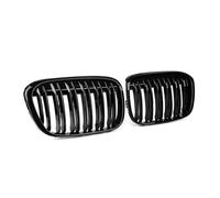 Griglia Radiatore Per BMW X1 F48 F49 2016 2017 2018 2019 2020 Griglia Racing Nero Lucido Doppia Linea Paraurti Anteriore Rene Griglie Griglia A Doppia Barra