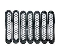 Griglia Radiatore Per Jeep Per Wrangler JK Inserti Griglia Anteriore E Cornice Copertura Fari Inserto 07-18 Griglia Per Paraurti Anteriore(Digitare un)