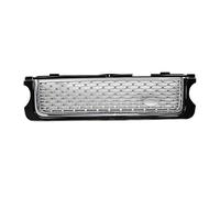 Griglia Radiatore Per Land Per Rover Per Range Per Vogue L322 2010-2012 Griglia Ventilazione Laterale Decorativa Paraurti Anteriore Griglia A Doppia Barra(Black silvergrille)