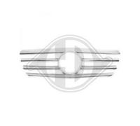 Diederichs Griglia radiatore Mercedes-Benz W210/S210 E-Class 00-02 Argento Cromo Look sportivo