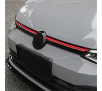 Griglia radiatore Per VW Per Golf 8 MK8 Per GTI Per Line Per GTE Per GTD 2020 2021 2022 Griglia Paraurti Anteriore Strisce Copertura Da Corsa Accessori Griglia Anteriore(Rosso)