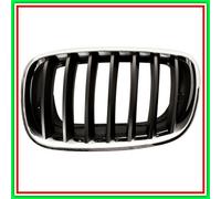 Griglia Radiatore Sinistra Cromata-Cromata-Nera Bmw X6-E71-(Anno 2008-2014)