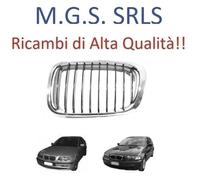 GRIGLIA RADIATORE SINISTRA SX NERA CORNICE CROMATA BMW S3-S3 TOURING (1998/2001)