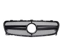 Griglia Radiatore Stile Griglia Nero Argento Auto Anteriore Superiore Griglia Maglia Per Mercedes Per Benz Classe GLA X156 200 250 260 Griglia 2017-2019 Griglia Anteriore Veicolo(X156 A1M-G Black)