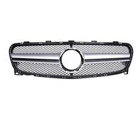Griglia Radiatore Stile Griglia Nero Argento Auto Anteriore Superiore Griglia Maglia Per Mercedes Per Benz Classe GLA X156 200 250 260 Griglia 2017-2019 Griglia Anteriore Veicolo(X156 A1M-G Silver)