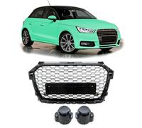Griglia Radiatore Wabendesign Nero Lucido Adatto A per Audi A1 8X Facelif