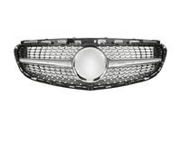 Griglia Radiatori Per Benz E Per La Classe W212 E200 E250 E350 E550 2014-2016 Chrome AMG Stile Paraurti Anteriore Griglia GTR Racing(Diamonds-Silver)