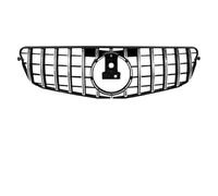 Griglia Radiatori Per Benz Per W204 2008-2014 C180 C200 C230 Argento Cromato C63 Stile Paraurti Anteriore Griglia Nera(G*T*R-Silver)