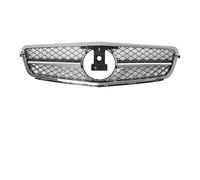 Griglia Radiatori Per Benz Per W204 2008-2014 C180 C200 C230 Argento Cromato C63 Stile Paraurti Anteriore Griglia Nera(A*M*G-Chrome Black)
