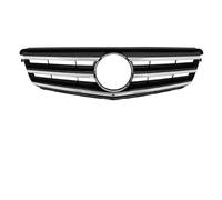Griglia Radiatori Per Benz Per W204 2008-2014 C180 C200 C230 Argento Cromato C63 Stile Paraurti Anteriore Griglia Nera(Sport-Chrome Black)