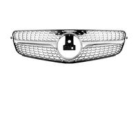 Griglia Radiatori Per Benz Per W204 2008-2014 C180 C200 C230 Argento Cromato C63 Stile Paraurti Anteriore Griglia Nera(Diamonds-Silver)