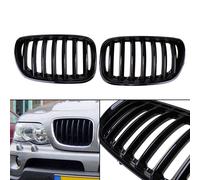 Griglia Rene Anteriore Nera Lucida Per Bmw X5 E53 2004-2006 X Serie G # Y