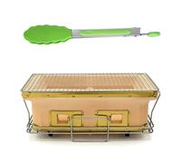 Griglia rettangolare in ceramica giapponese, a carbonella, per cucinare da tavolo, ideale per barbecue, campeggio o uso domestico