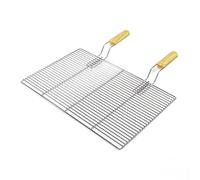 Griglia rettangolare per BBQ 67x40 cm In acciaio inox con manici Per grill a gas, a sfera ecc