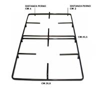 Griglia Rex Electrolux in piattina nera lucida cucina gas 45,5 x 26,8 cm