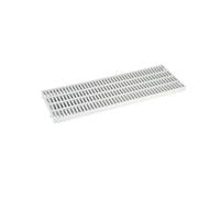 Griglia Ricambio per Canaletta Drenaggio Acqua Piovana - Grigliato modulare sostituzione caditoia per canalina meteoriche 20x50 - Plastica ABS grigio chiaro - Antiscivolo Antitacco - Made in Italy