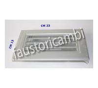 GRIGLIA RIPRESA ARIA 200X100 MM BIANCA CONDIZIONAMENTO RETTANGOLARE BOCCHETTA