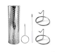 Griglia rotante per falò, diametro 22,9 cm/30,5 cm, opzioni con stent regolabili per un perfetto controllo del calore per cucinare all'aperto (L)