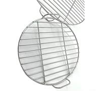 Griglia rotonda di ricambio in acciaio inox con manico adatta per Weber 7432 modello e barbecue a carbone da 57 cm, progettata per cucinare all'aperto di lunga durata (45 cm)