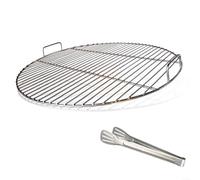 Griglia rotonda in acciaio inox con manico di ricambio per Weber 7432 e 57 cm a carbone bollitore griglie costruite per resistenza e facile pulizia (53 cm)