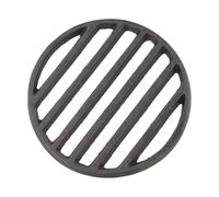 Griglia rotonda in ghisa per barbecue grill, resistente griglia di cottura nera per arrostire carne e verdure, diverse opzioni di dimensioni per fuori (12 cm)