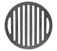 Griglia rotonda in ghisa per barbecue per griglia, progettata anche per arrostire carne, costruzione resistente per resistere alle alte temperature, si adatta a diverse dimensioni (15 cm)