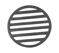 Griglia rotonda in ghisa per barbecue, robusta griglia nera per arrostire la carne, resistente al calore, strumento da cucina per cucinare all'aperto (12 cm)