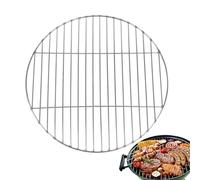 Griglia rotonda per barbecue, in acciaio inox, di ricambio, resistente, per barbecue all'aperto, compatibile con affumicatori, pellet e griglie a carbone