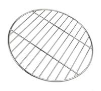 Griglia rotonda per barbecue, in acciaio inox, per una maggiore durata e sicurezza (33 cm)