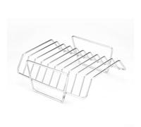 Griglia salvaspazio per grigliare carni con telaio che si adatta alle dimensioni standard della griglia per una comoda installazione e rimozione (argento)