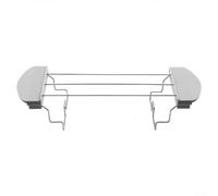 Griglia scaldavivande in acciaio inox con manici anti-scottatura per fette di pane, toast e sandwich, compatibile con la maggior parte dei kit (grigio)