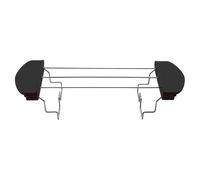 Griglia scaldavivande per pane e fette di pane, in plastica e acciaio inox, adatta per cucina e panini, tutto in un unico posto (nero)