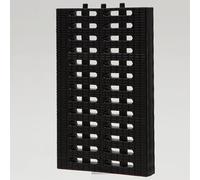 Griglia Scarico Terrazzo in Resina, Canaletta Scolo Acqua Piovana Incassata, Chiusino Pozzetto per Esterni Con Strisce Antiscivolo per Marciapiedi, Scuole, Parchi Giochi(Black,20*30*3cm/8*12*1in)